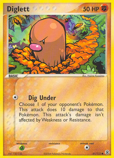 Diglett (61/112) [EX: FireRed & LeafGreen] | Exor Games Truro