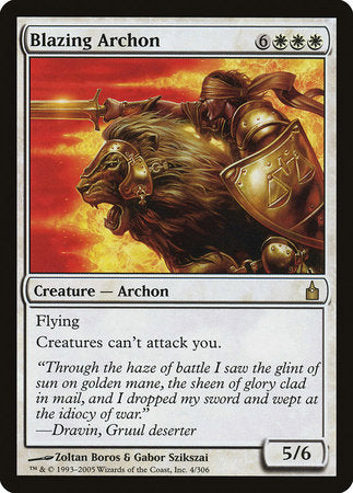 Blazing Archon [Ravnica: City of Guilds] | Exor Games Truro