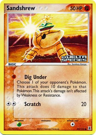 Sandshrew (82/113) (Stamped) [EX: Delta Species] | Exor Games Truro