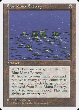 Blue Mana Battery [Fourth Edition] | Exor Games Truro