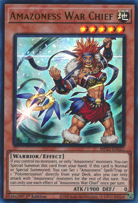 Amazoness War Chief [MP23-EN221] Ultra Rare | Exor Games Truro