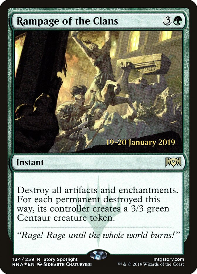 Rampage of the Clans [Ravnica Allegiance Prerelease Promos] | Exor Games Truro