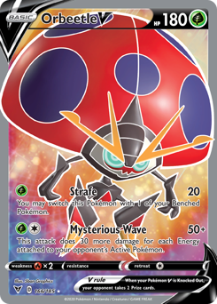 Orbeetle V (166/185) [Sword & Shield: Vivid Voltage] | Exor Games Truro