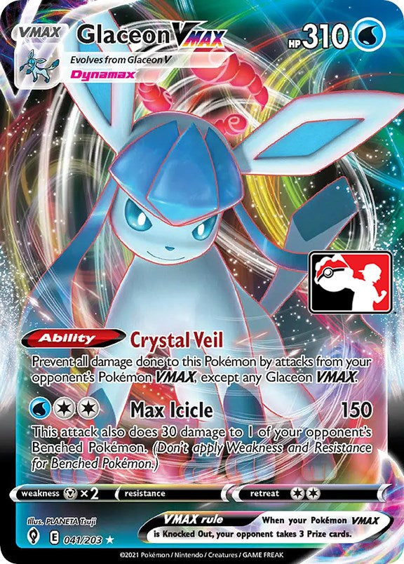 Glaceon VMAX (041/203) [Prize Pack Series One] | Exor Games Truro