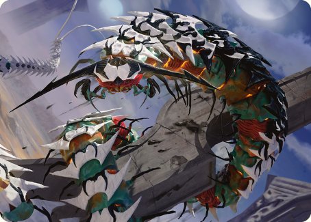 Atraxa's Skitterfang Art Card [Phyrexia: All Will Be One Art Series] | Exor Games Truro