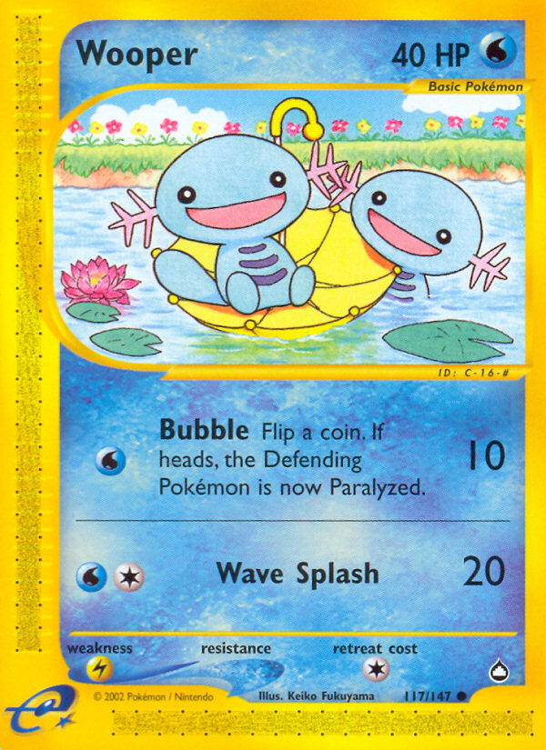 Wooper (117/147) [Aquapolis] | Exor Games Truro