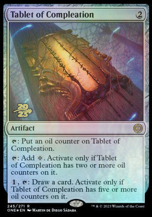 Tablet of Compleation [Phyrexia: All Will Be One Prerelease Promos] | Exor Games Truro