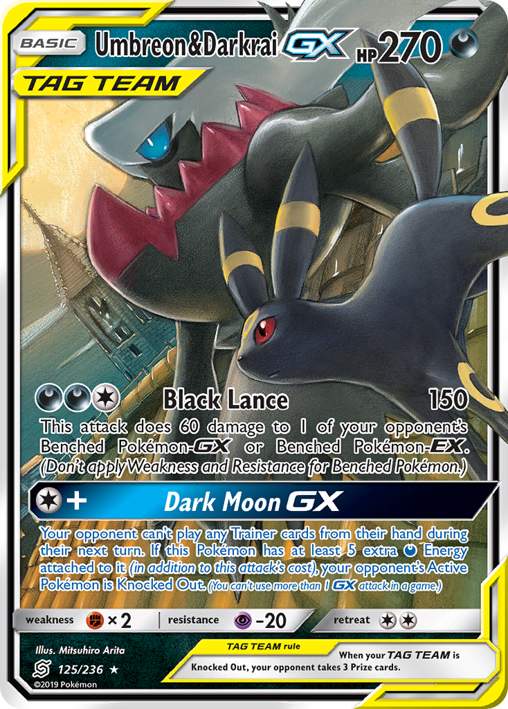 Umbreon & Darkrai GX (125/236) [Sun & Moon: Unified Minds] | Exor Games Truro