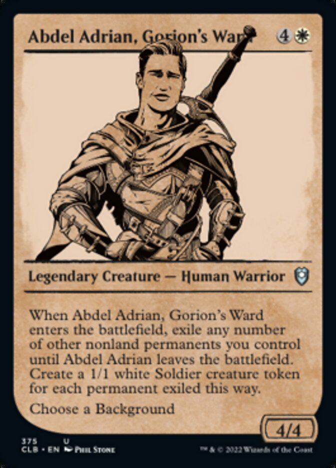 Abdel Adrian, Gorion's Ward (Showcase) [Commander Legends: Battle for Baldur's Gate] | Exor Games Truro