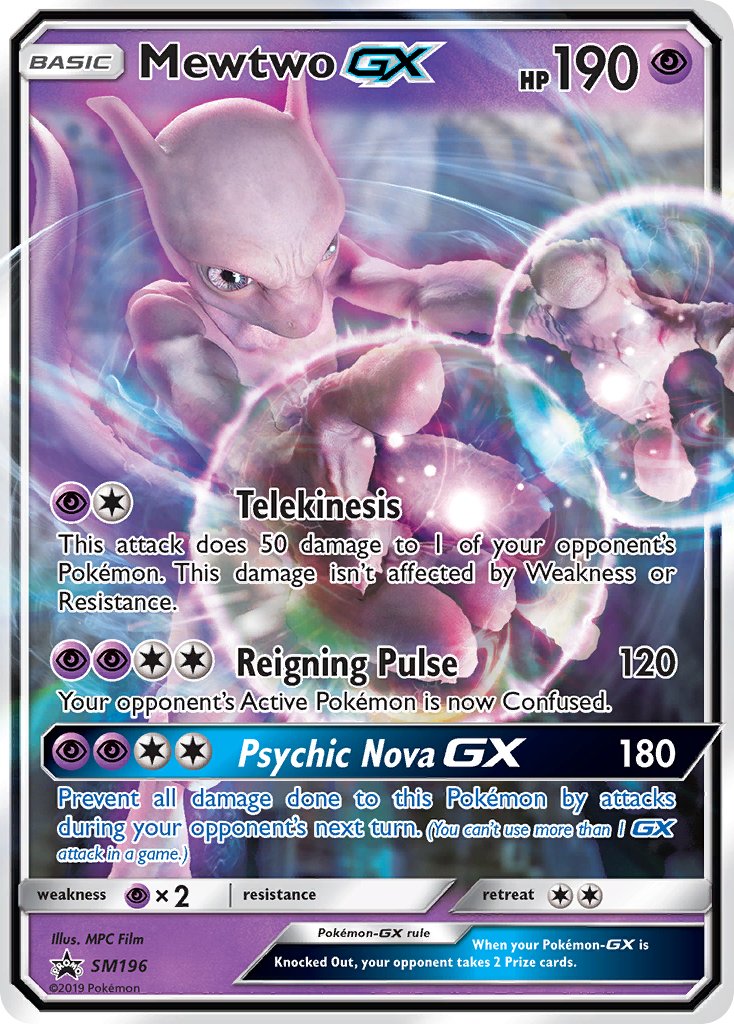 Mewtwo GX (SM196) [Sun & Moon: Black Star Promos] | Exor Games Truro