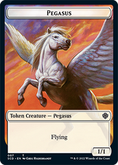 Pegasus // Faerie Double-Sided Token [Starter Commander Decks] | Exor Games Truro