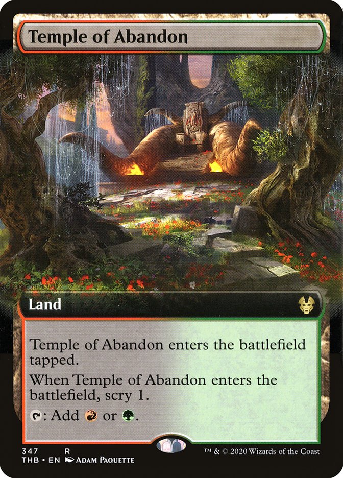 Temple of Abandon (Extended Art) [Theros Beyond Death] | Exor Games Truro