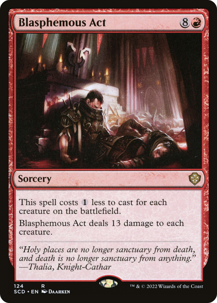 Blasphemous Act [Starter Commander Decks] | Exor Games Truro