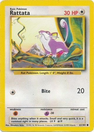 Rattata (61/102) [Base Set Unlimited] | Exor Games Truro