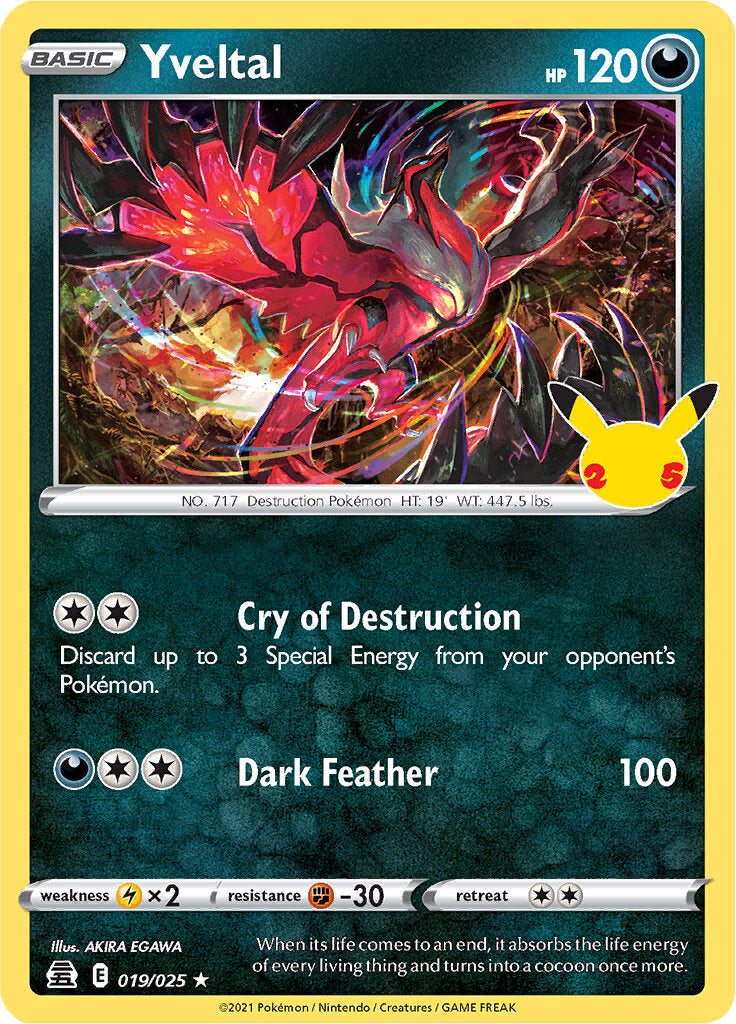 Yveltal (019/025) [Celebrations: 25th Anniversary] | Exor Games Truro