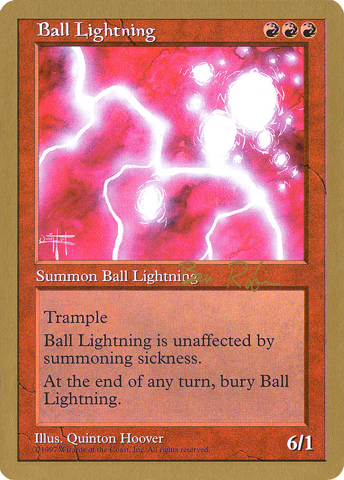 Ball Lightning (Ben Rubin) [World Championship Decks 1998] | Exor Games Truro