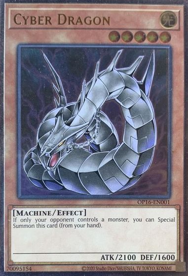 Cyber Dragon [OP16-EN001] Ultimate Rare | Exor Games Truro