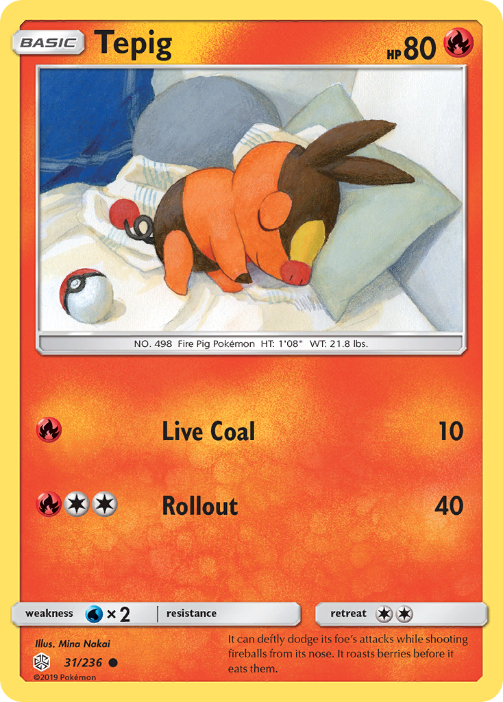 Tepig (31/236) [Sun & Moon: Cosmic Eclipse] | Exor Games Truro