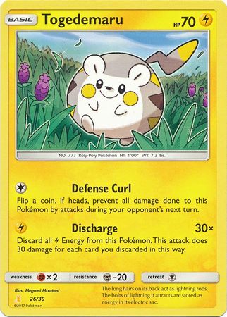 Togedemaru (26/30) [Sun & Moon: Trainer Kit - Alolan Raichu] | Exor Games Truro