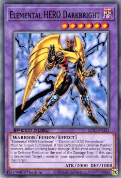Elemental HERO Darkbright [SGX1-ENA25] Common | Exor Games Truro