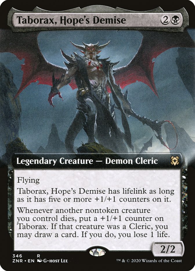 Taborax, Hope's Demise (Extended Art) [Zendikar Rising] | Exor Games Truro