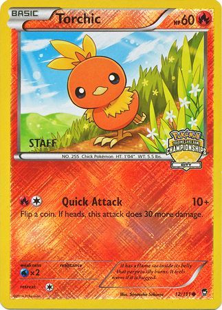 Torchic (12/111) (City Championship Promo Staff) [XY: Furious Fists] | Exor Games Truro