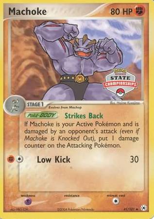 Machoke (41/101) (State Championship Promo) [EX: Hidden Legends] | Exor Games Truro