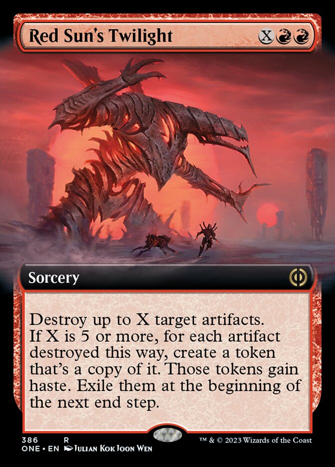 Red Sun's Twilight (Extended Art) [Phyrexia: All Will Be One] | Exor Games Truro