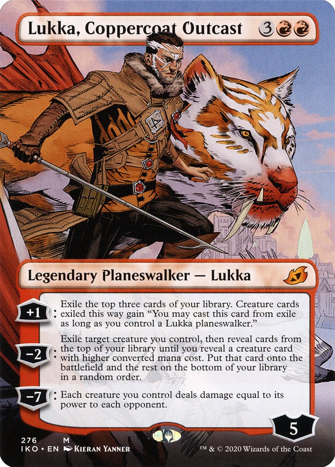 Lukka, Coppercoat Outcast (Borderless) [Ikoria: Lair of Behemoths] | Exor Games Truro