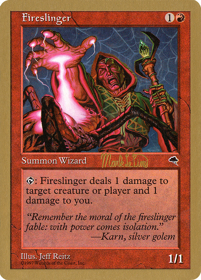Fireslinger (Mark Le Pine) [World Championship Decks 1999] | Exor Games Truro
