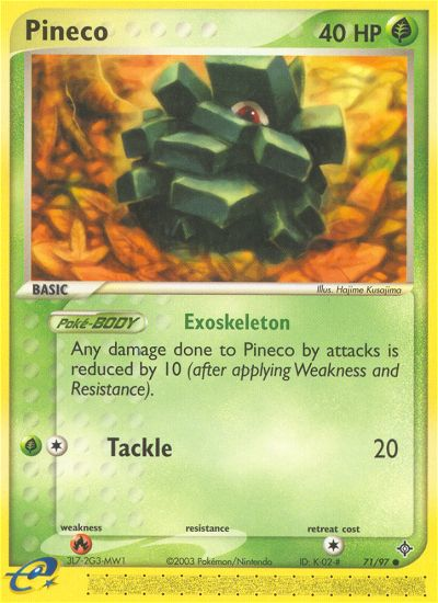 Pineco (71/97) [EX: Dragon] | Exor Games Truro