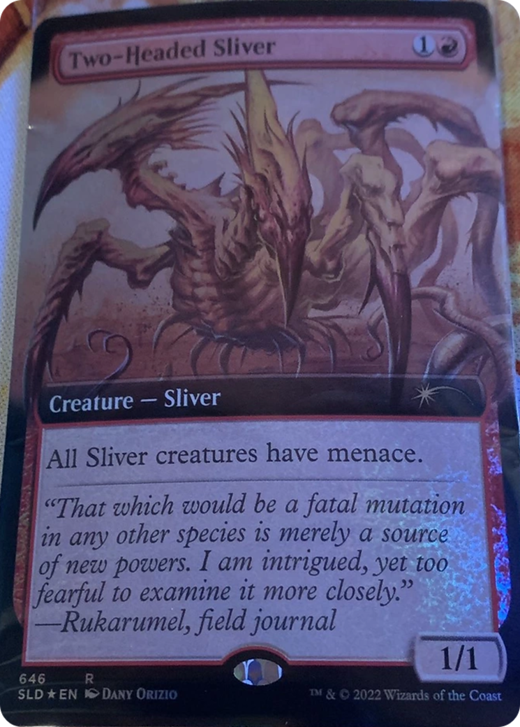 Two-Headed Sliver (Extended Art) [Secret Lair Drop Promos] | Exor Games Truro