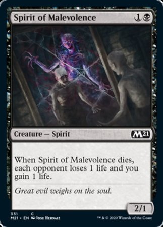 Spirit of Malevolence [Core Set 2021] | Exor Games Truro