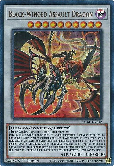 Black-Winged Assault Dragon [DABL-EN042] Ultra Rare | Exor Games Truro