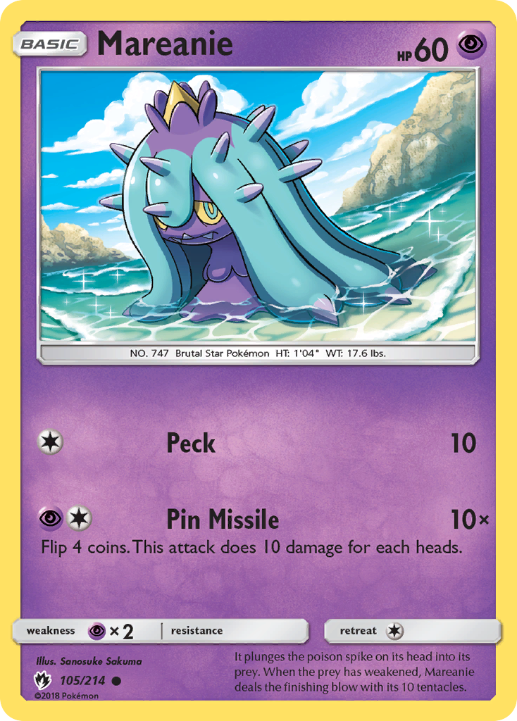 Mareanie (105/214) [Sun & Moon: Lost Thunder] | Exor Games Truro