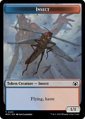 Soldier // Insect Double-Sided Token [March of the Machine Commander Tokens] | Exor Games Truro