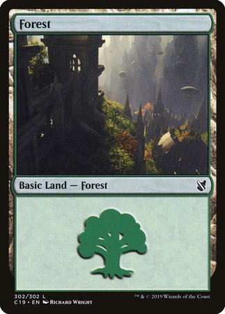 Forest (302) [Commander 2019] | Exor Games Truro