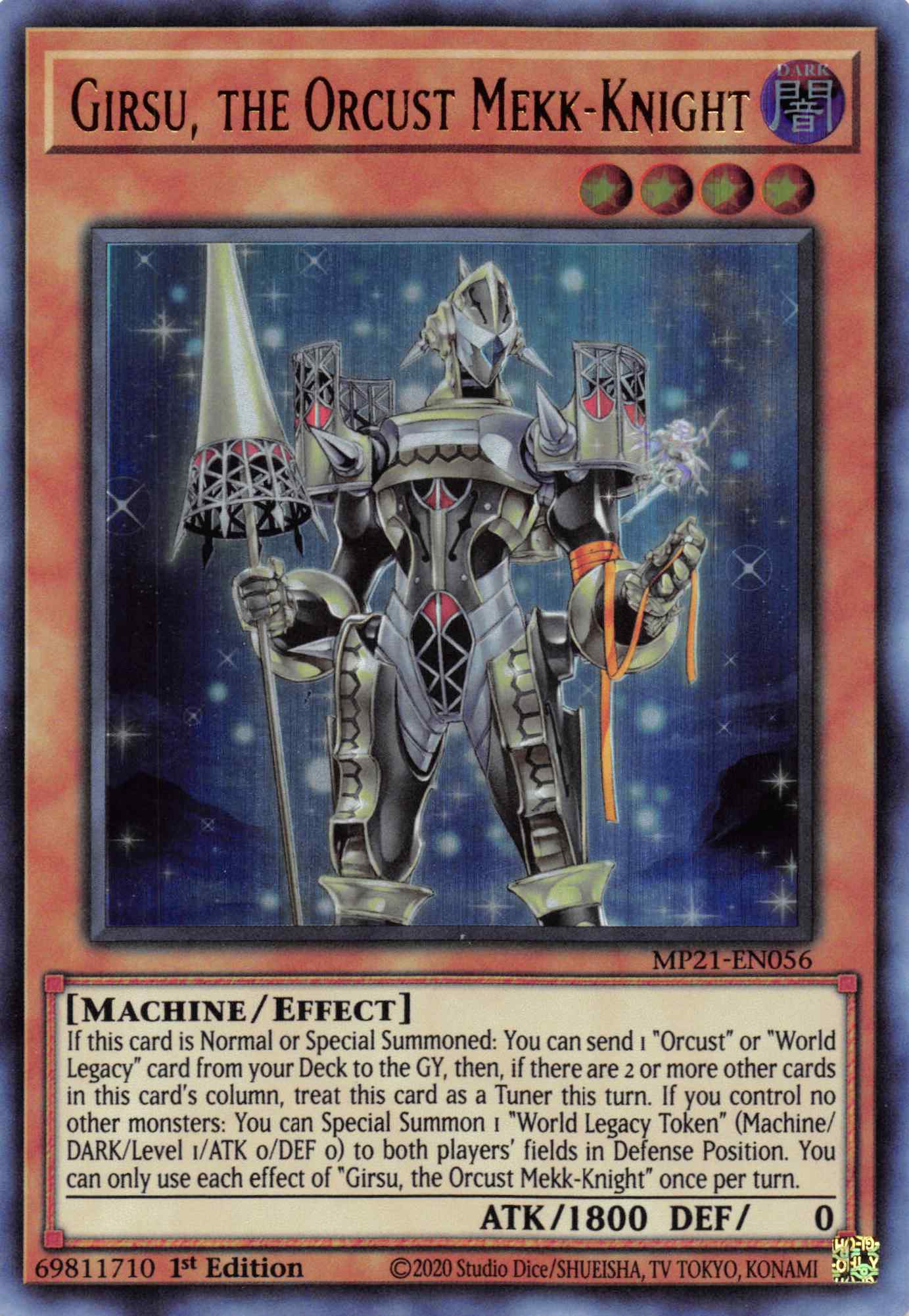 Girsu, the Orcust Mekk-Knight [MP21-EN056] Ultra Rare | Exor Games Truro