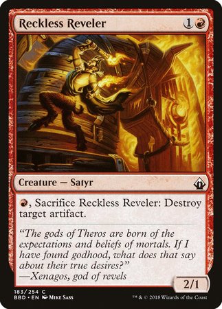 Reckless Reveler [Battlebond] | Exor Games Truro