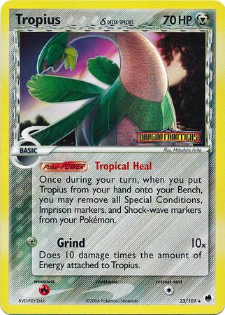Tropius (23/101) (Delta Species) (Stamped) [EX: Dragon Frontiers] | Exor Games Truro
