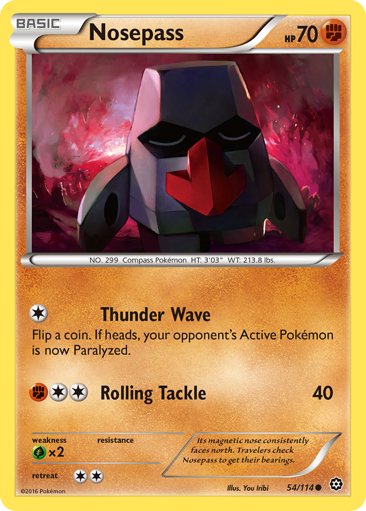 Nosepass (54/114) [XY: Steam Siege] | Exor Games Truro