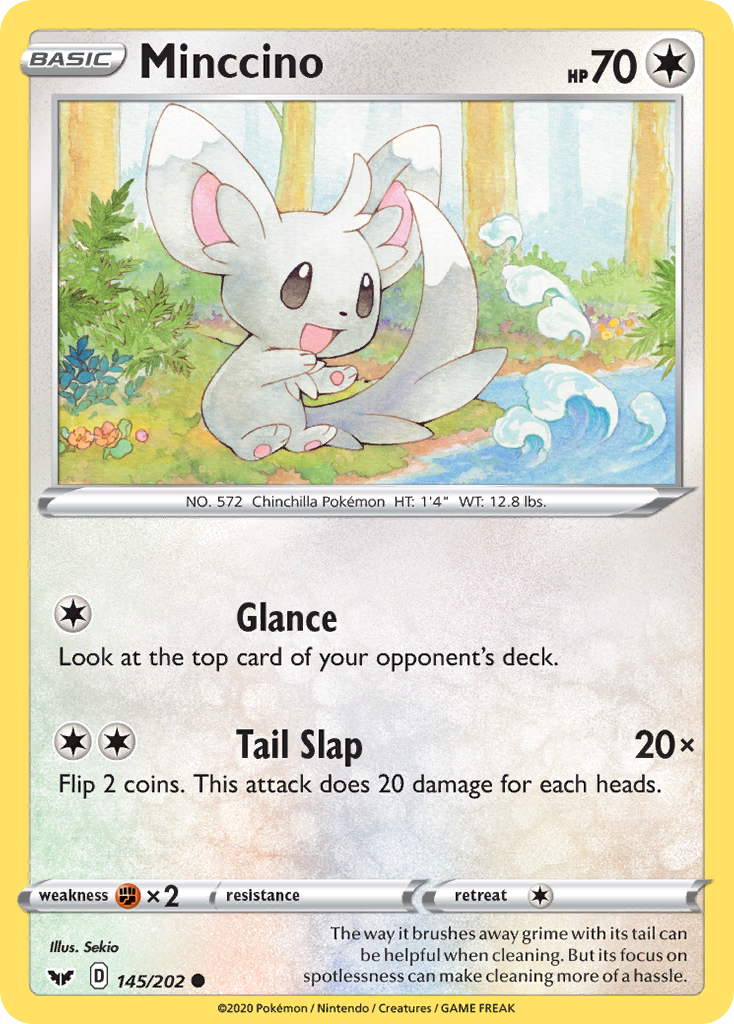 Minccino (145/202) [Sword & Shield: Base Set] | Exor Games Truro