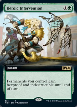 Heroic Intervention (Extended Art) [Core Set 2021] | Exor Games Truro