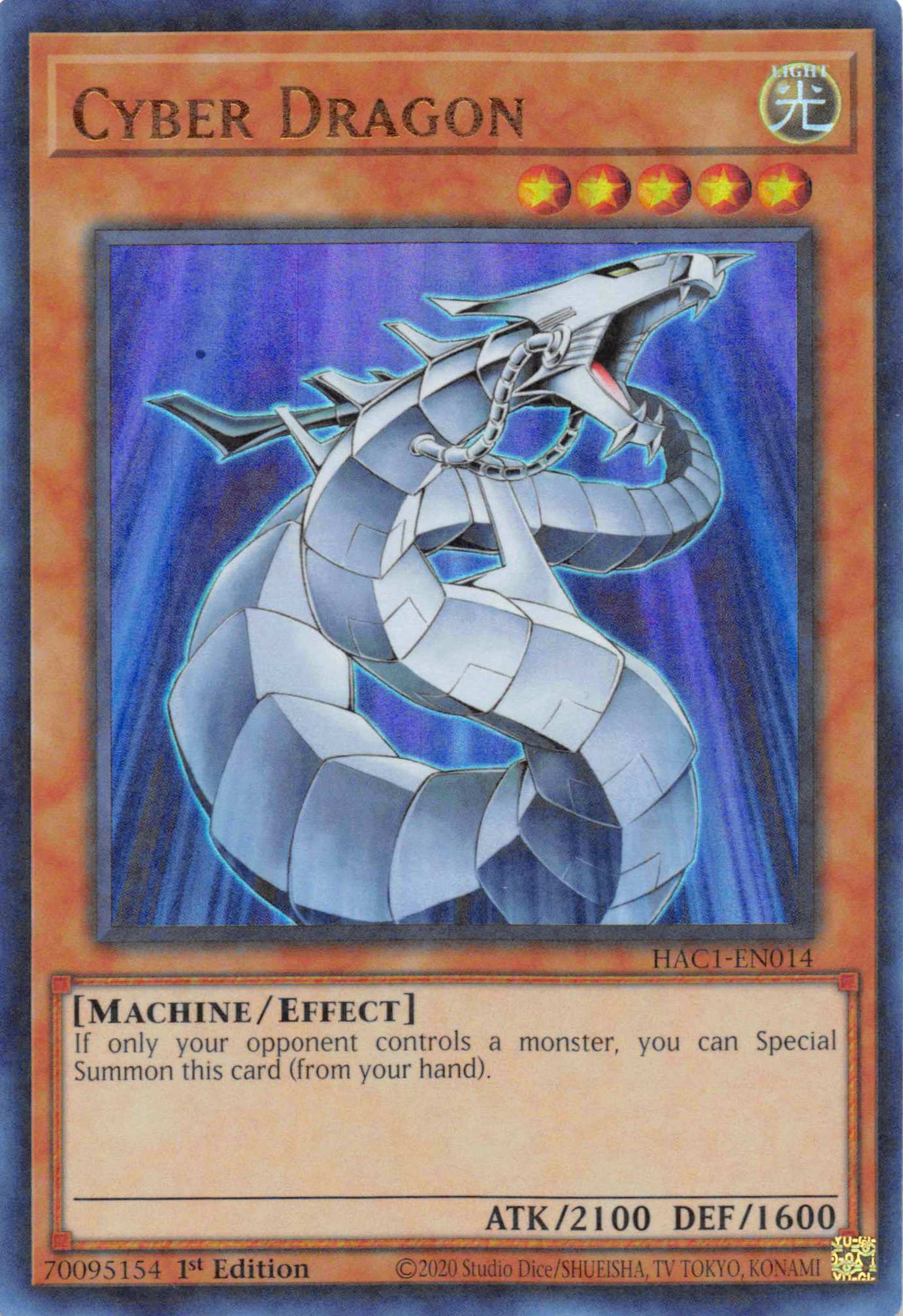 Cyber Dragon (Duel Terminal) [HAC1-EN014] Parallel Rare | Exor Games Truro
