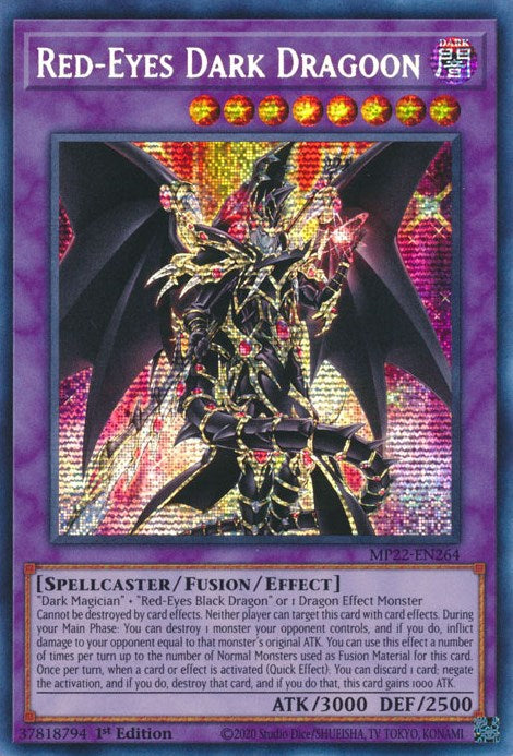 Red-Eyes Dark Dragoon [MP22-EN264] Prismatic Secret Rare | Exor Games Truro