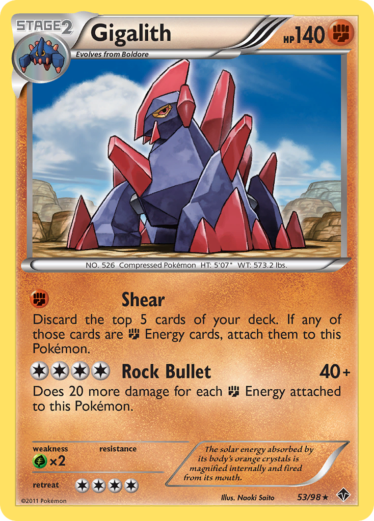 Gigalith (53/98) [Black & White: Emerging Powers] | Exor Games Truro
