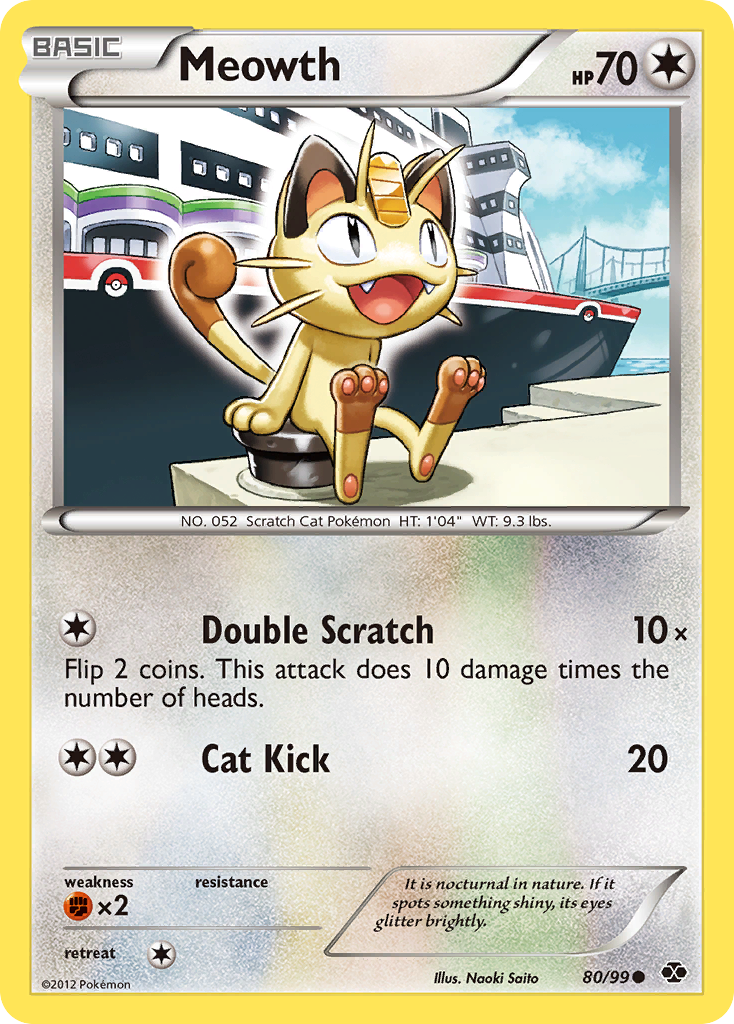 Meowth (80/99) [Black & White: Next Destinies] | Exor Games Truro