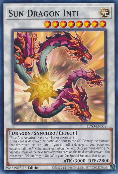 Sun Dragon Inti [LDS3-EN052] Common | Exor Games Truro