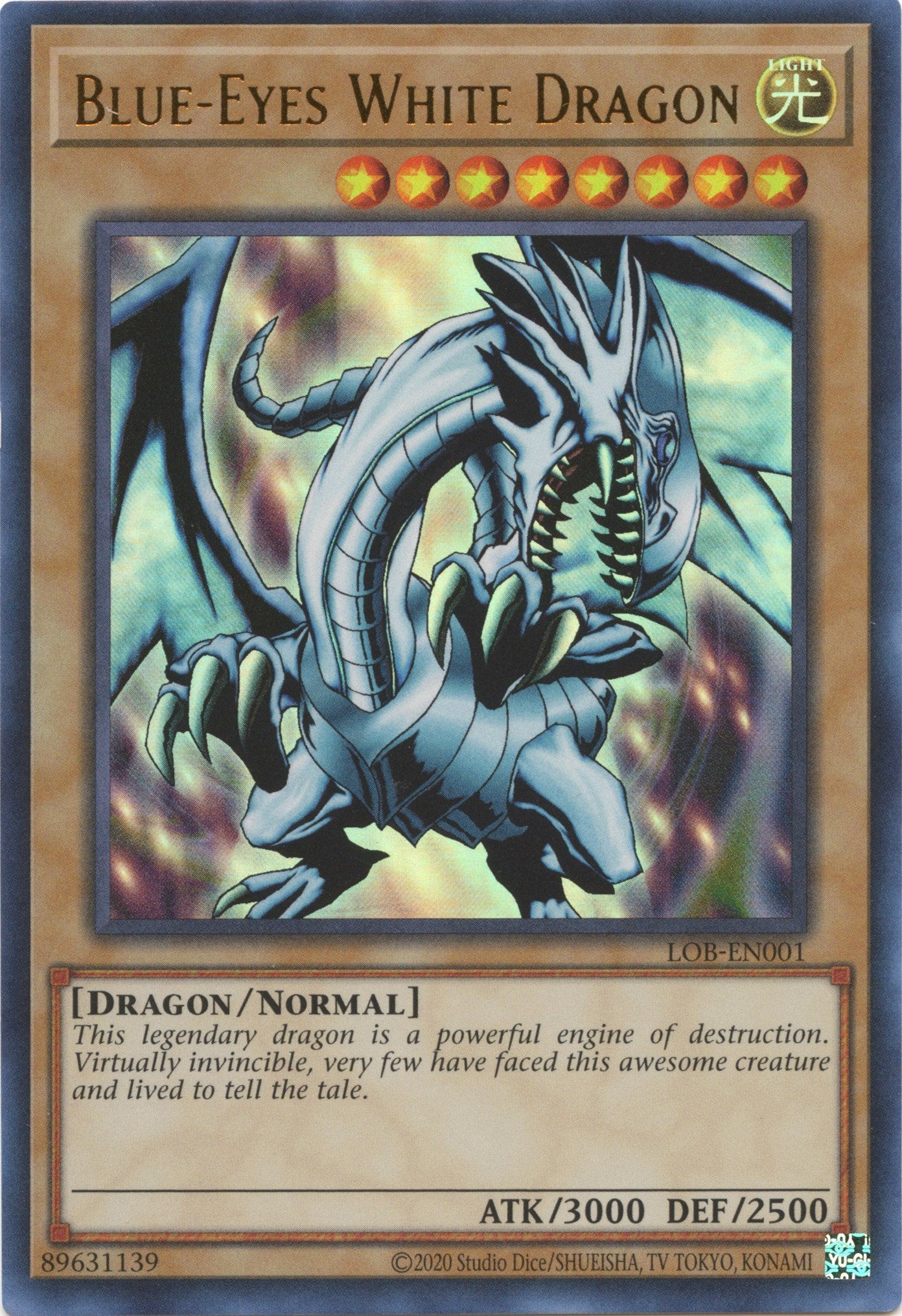 Blue-Eyes White Dragon (25th Anniversary) [LOB-EN001] Ultra Rare | Exor Games Truro