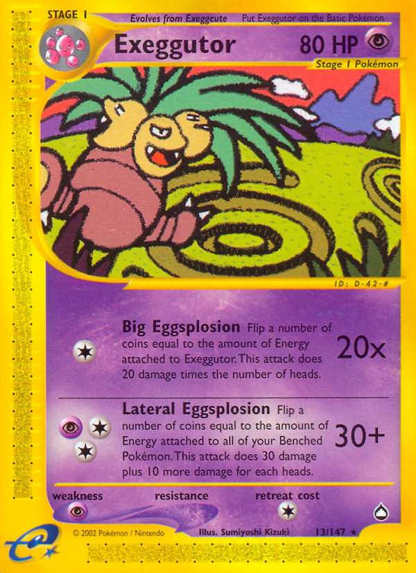 Exeggutor (13/147) [Aquapolis] | Exor Games Truro